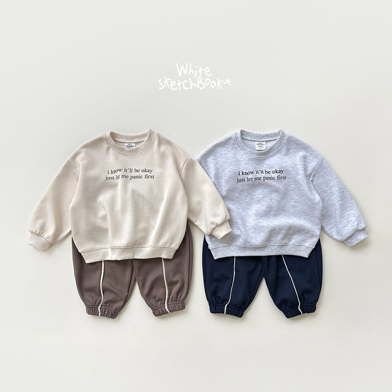 Whitesketchbook - Korean Children Fashion - #childofig - Lettering Jogger Set - 11
