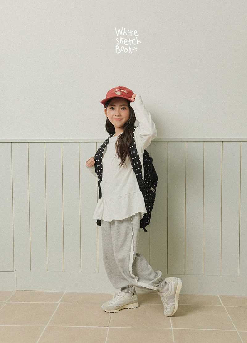 Whitesketchbook - Korean Children Fashion - #childofig - Frill Wave Tee - 8