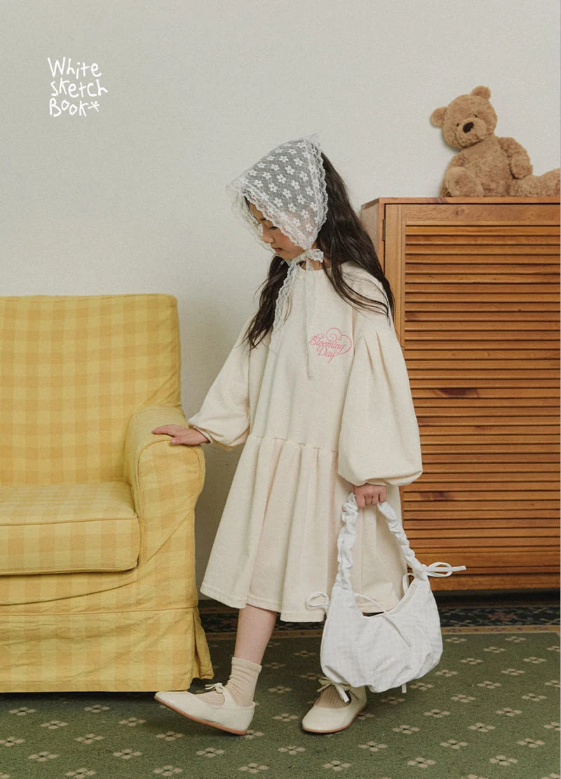 Whitesketchbook - Korean Children Fashion - #childofig - Blooming Puff One-piece - 7