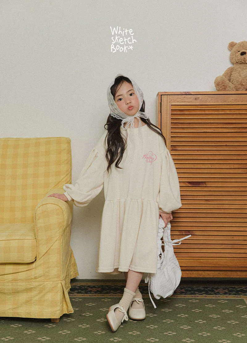 Whitesketchbook - Korean Children Fashion - #childofig - Blooming Puff One-piece - 8