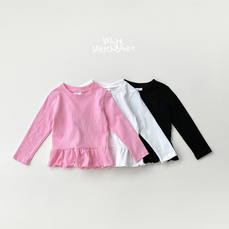 Whitesketchbook - Korean Children Fashion - #childrensboutique - Frill Wave Tee - 10