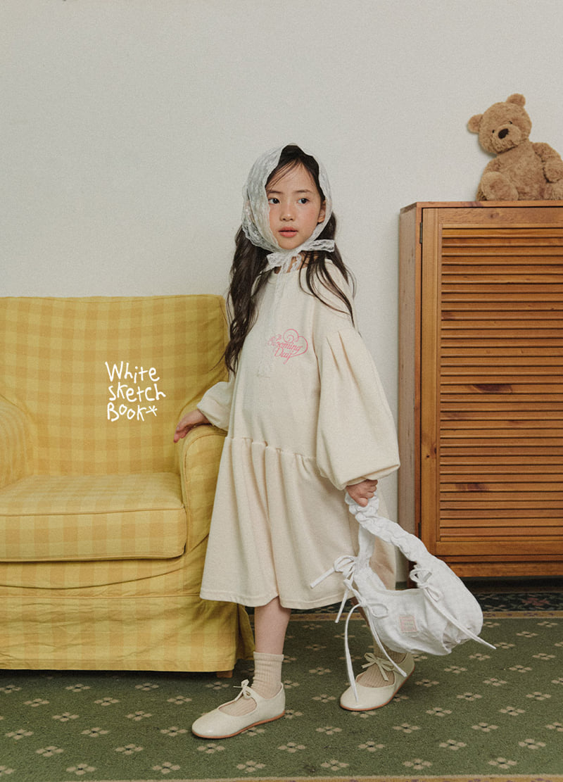 Whitesketchbook - Korean Children Fashion - #childrensboutique - Blooming Puff One-piece - 9