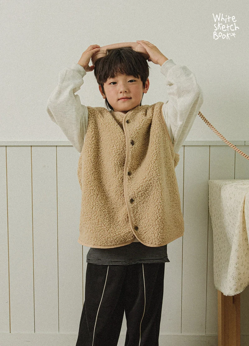 Whitesketchbook - Korean Children Fashion - #childrensboutique - Layered Sleeveless - 5