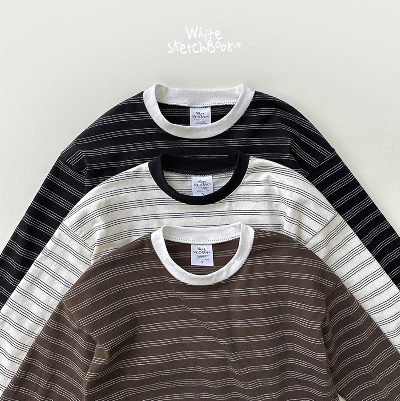 Whitesketchbook - Korean Children Fashion - #childrensboutique - Bread Stripe Tee