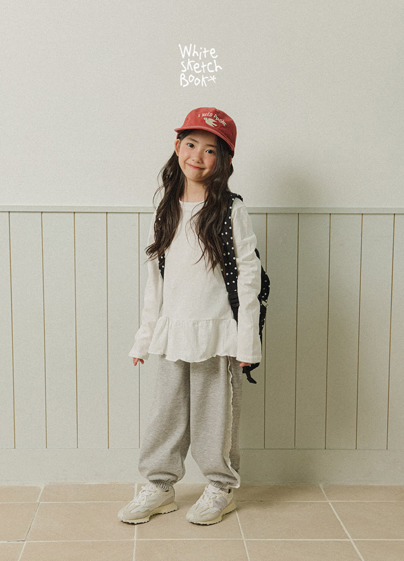 Whitesketchbook - Korean Children Fashion - #designkidswear - Lace Jogger Pants - 3
