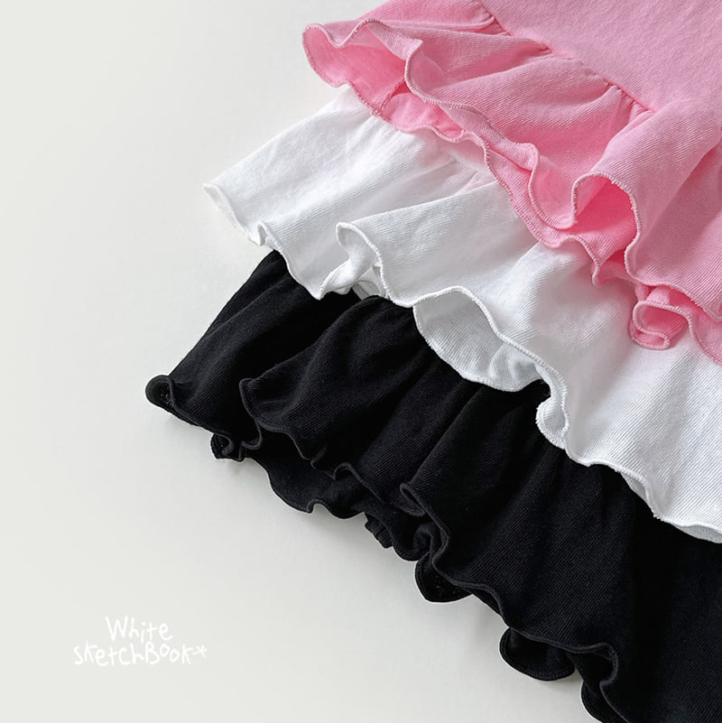 Whitesketchbook - Korean Children Fashion - #designkidswear - Frill Wave Tee - 11