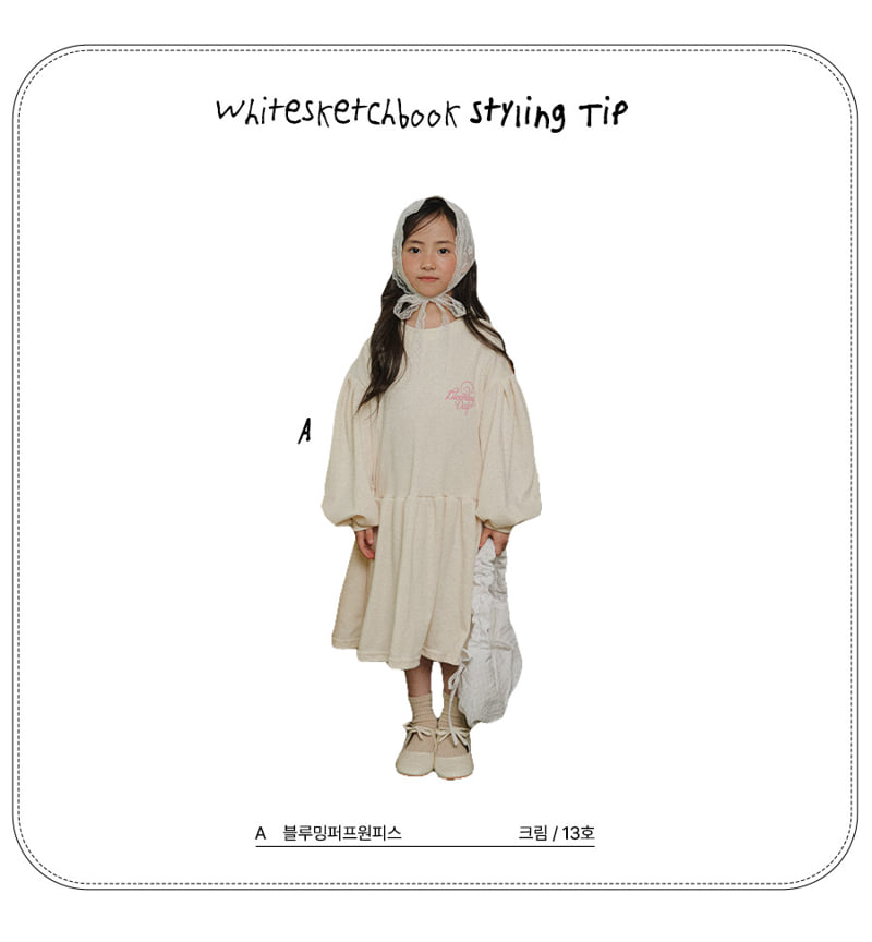 Whitesketchbook - Korean Children Fashion - #designkidswear - Blooming Puff One-piece - 10