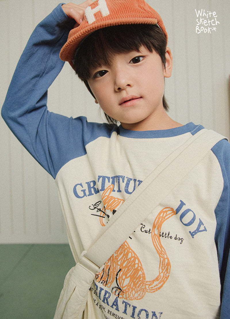 Whitesketchbook - Korean Children Fashion - #discoveringself - Kitten Raglan Colored Tee - 8