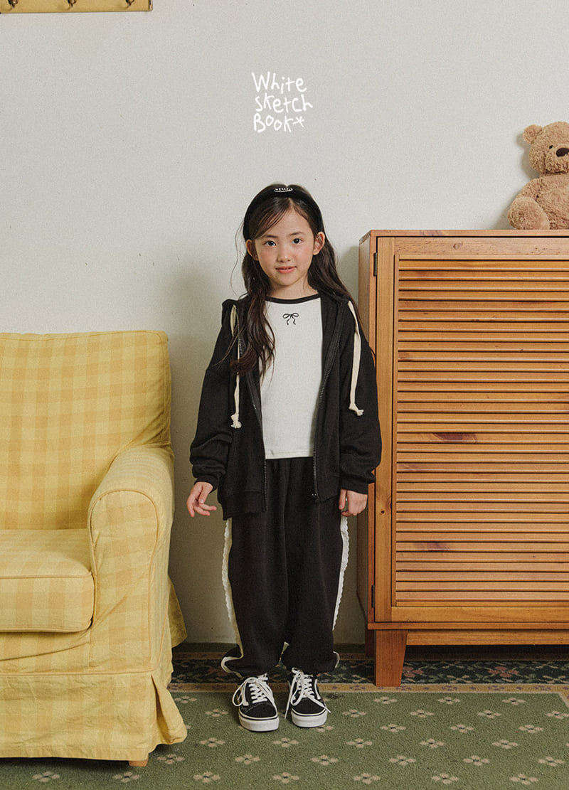 Whitesketchbook - Korean Children Fashion - #discoveringself - Peach Colored Ribbon Tee - 8