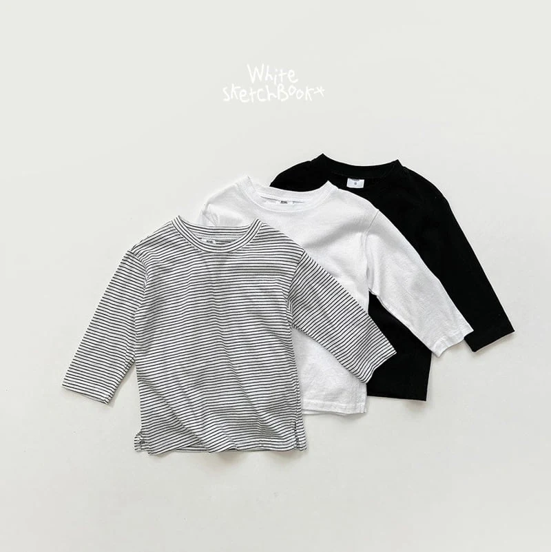 Whitesketchbook - Korean Children Fashion - #fashionkids - Long Sleeved Layered Tee
