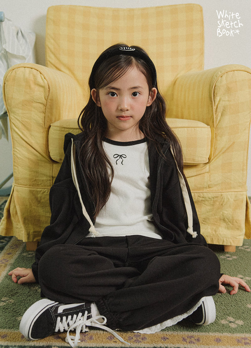 Whitesketchbook - Korean Children Fashion - #fashionkids - Peach Colored Ribbon Tee - 9
