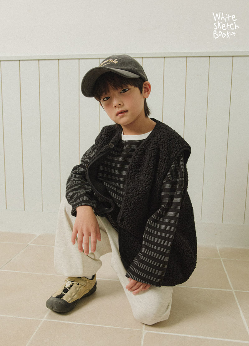 Whitesketchbook - Korean Children Fashion - #discoveringself - Bread Stripe Tee - 4