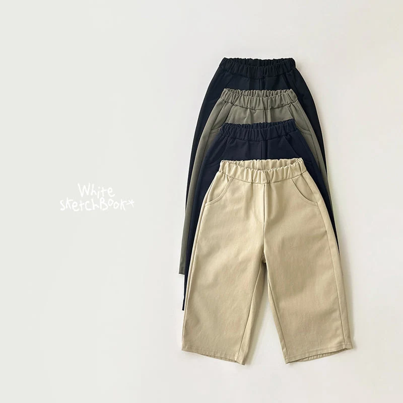 Whitesketchbook - Korean Children Fashion - #kidsshorts - Barrel Cotton Pants - 12