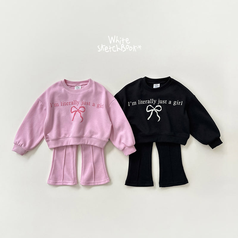Whitesketchbook - Korean Children Fashion - #kidsshorts - Ribbon Bootscut Set - 8