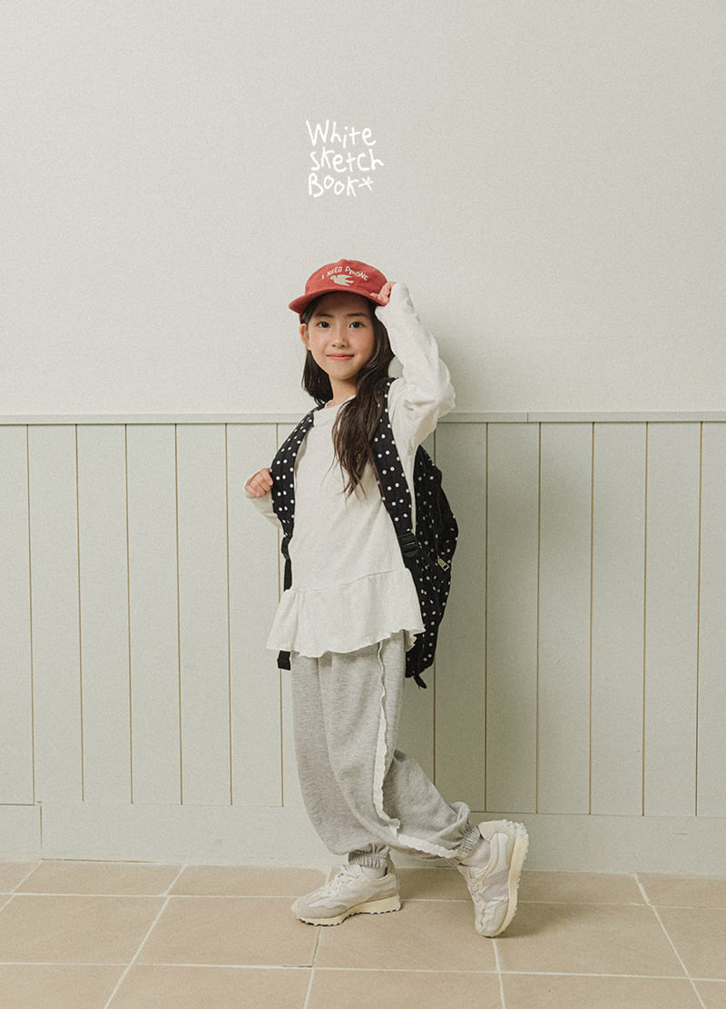 Whitesketchbook - Korean Children Fashion - #kidsshorts - Lace Jogger Pants - 6