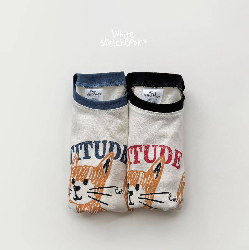 Whitesketchbook - Korean Children Fashion - #kidsstore - Kitten Raglan Colored Tee - 11
