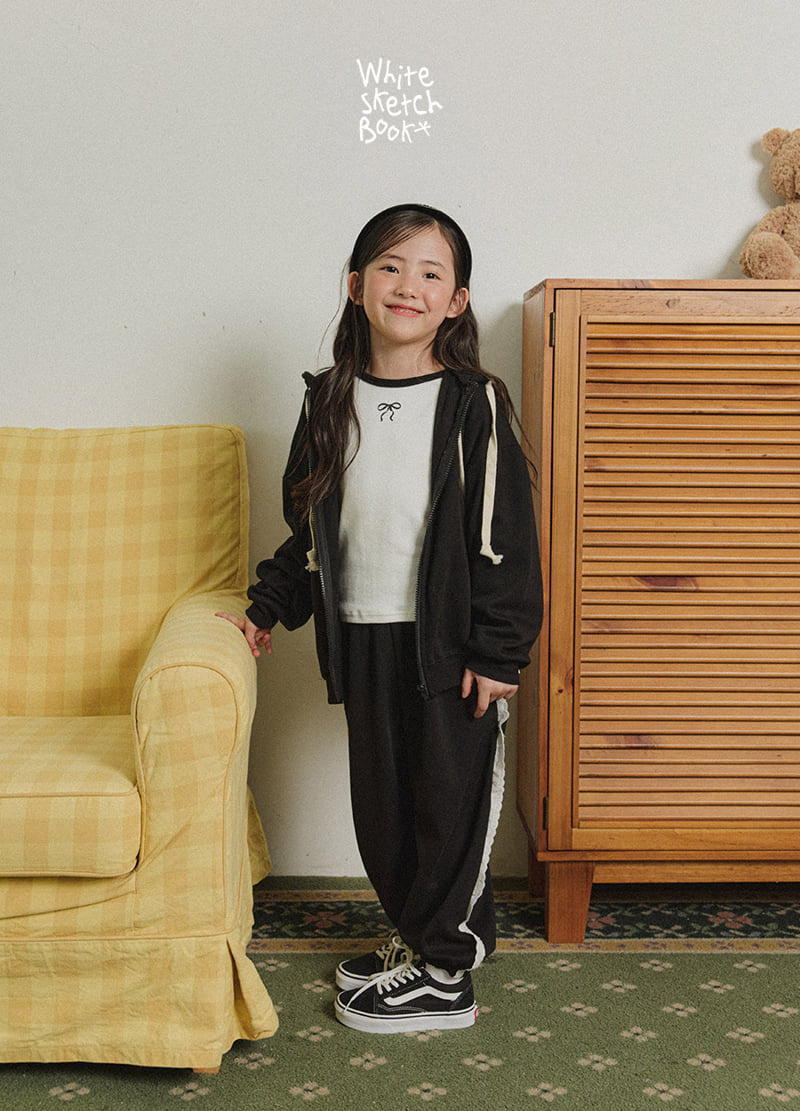 Whitesketchbook - Korean Children Fashion - #kidsstore - Lace Jogger Pants - 7