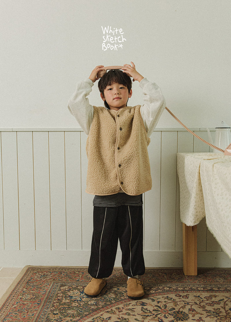 Whitesketchbook - Korean Children Fashion - #kidsstore - Bison Dumble Vest - 6