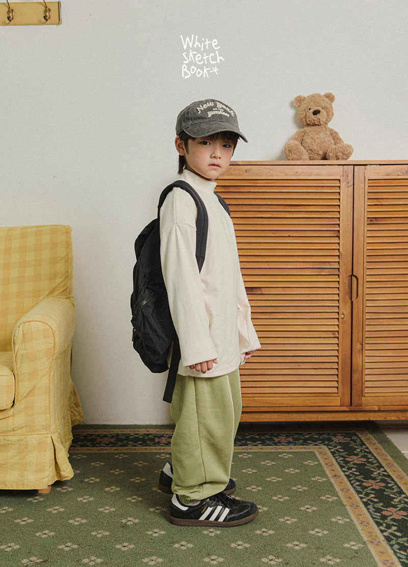 Whitesketchbook - Korean Children Fashion - #kidsstore - New Half Peach Turtleneck Tee - 3
