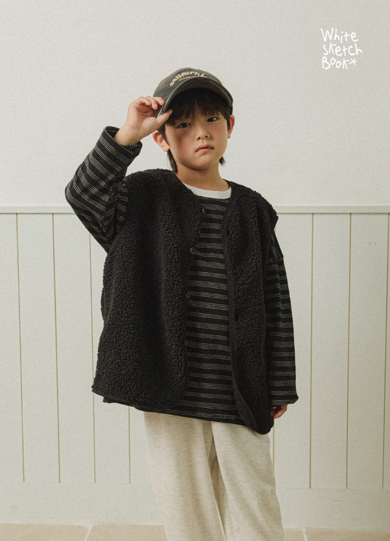 Whitesketchbook - Korean Children Fashion - #kidzfashiontrend - Bison Dumble Vest - 7