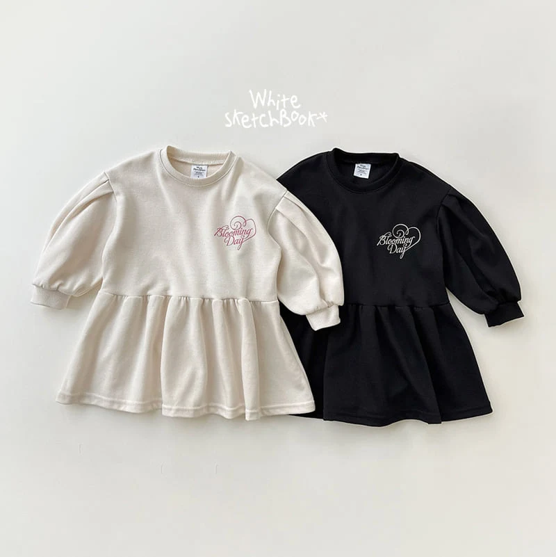 Whitesketchbook - Korean Children Fashion - #kidzfashiontrend - Blooming Puff One-piece