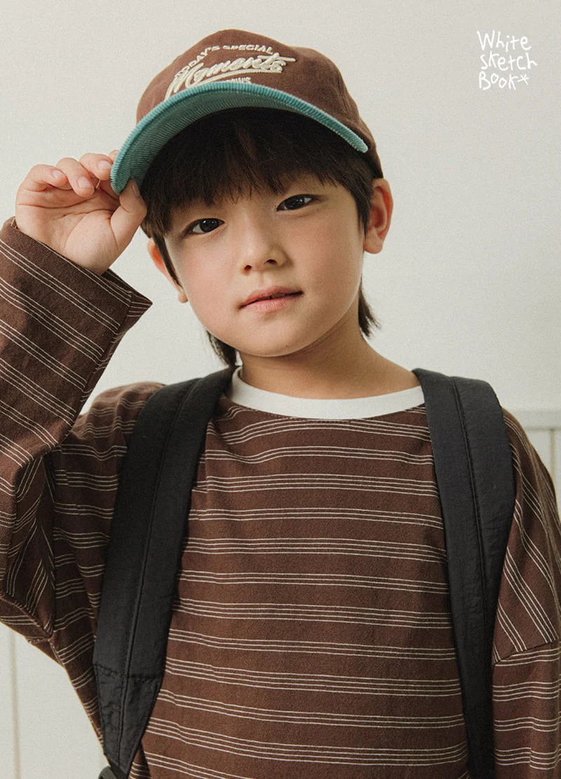 Whitesketchbook - Korean Children Fashion - #kidzfashiontrend - Bread Stripe Tee - 7