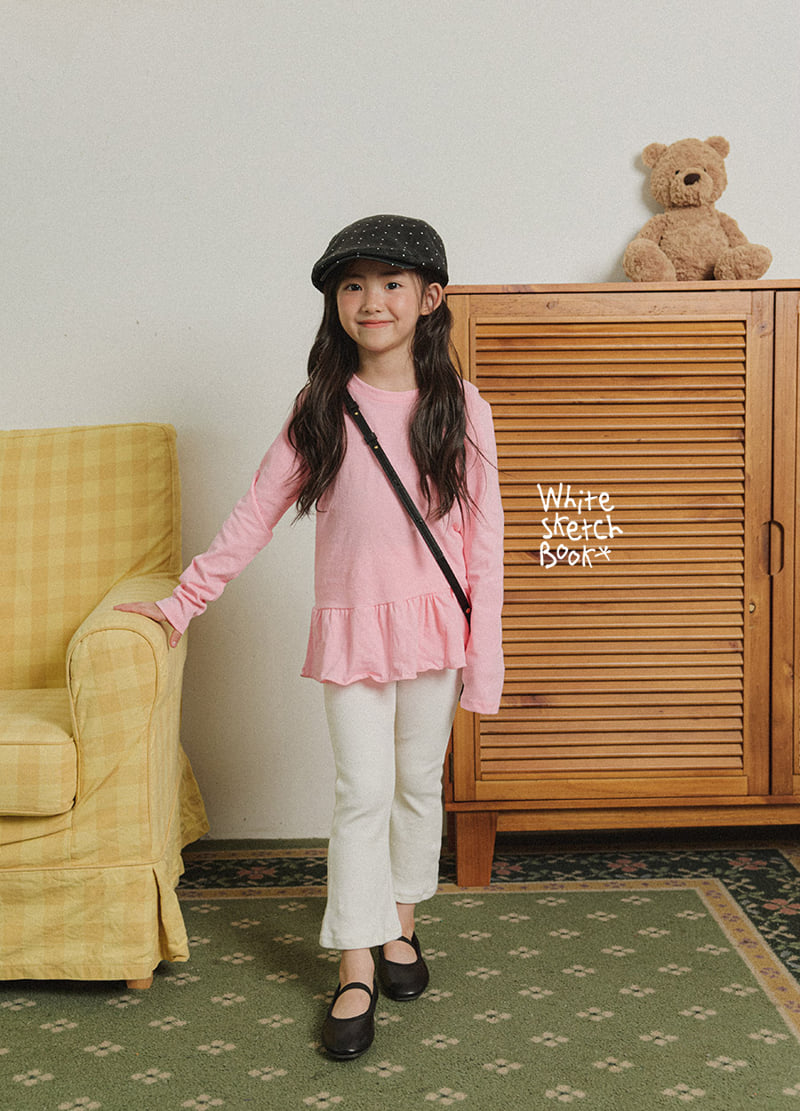 Whitesketchbook - Korean Children Fashion - #Kfashion4kids - Frill Wave Tee - 4
