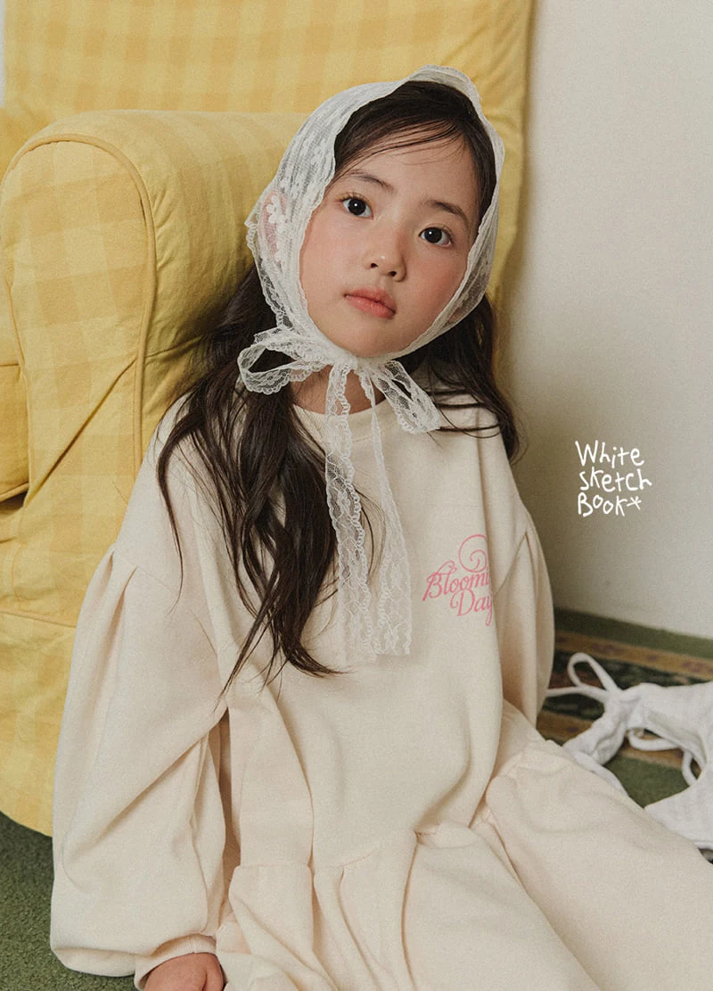 Whitesketchbook - Korean Children Fashion - #littlefashionista - Blooming Puff One-piece - 3