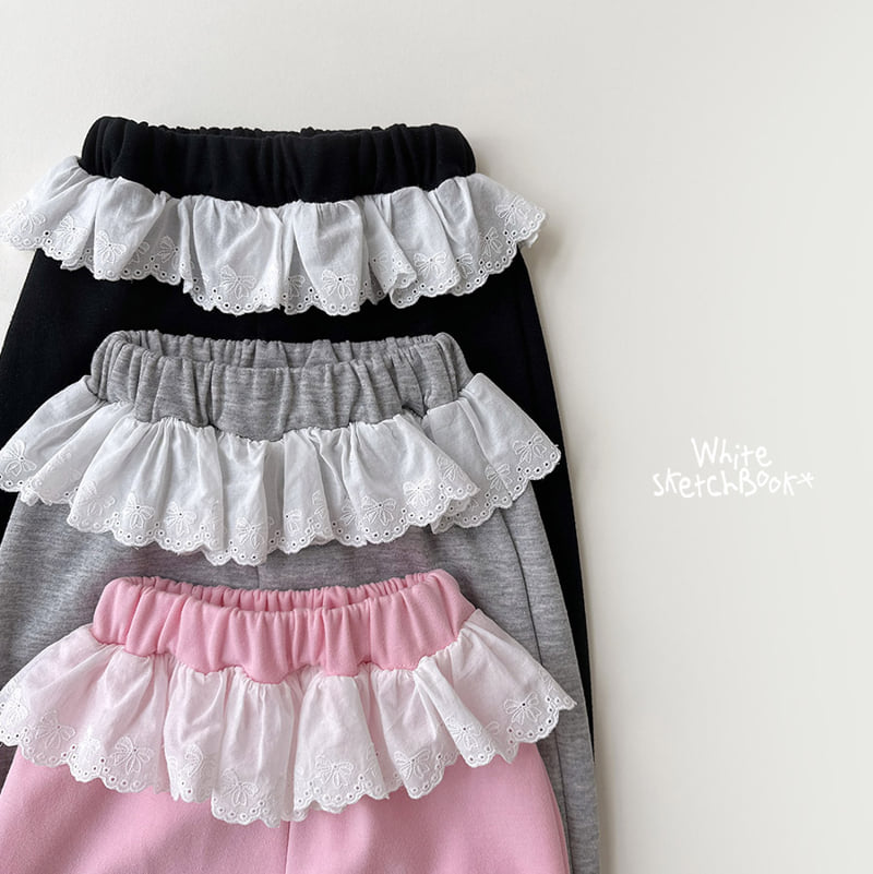 Whitesketchbook - Korean Children Fashion - #littlefashionista - Daisy Frill Pants - 12