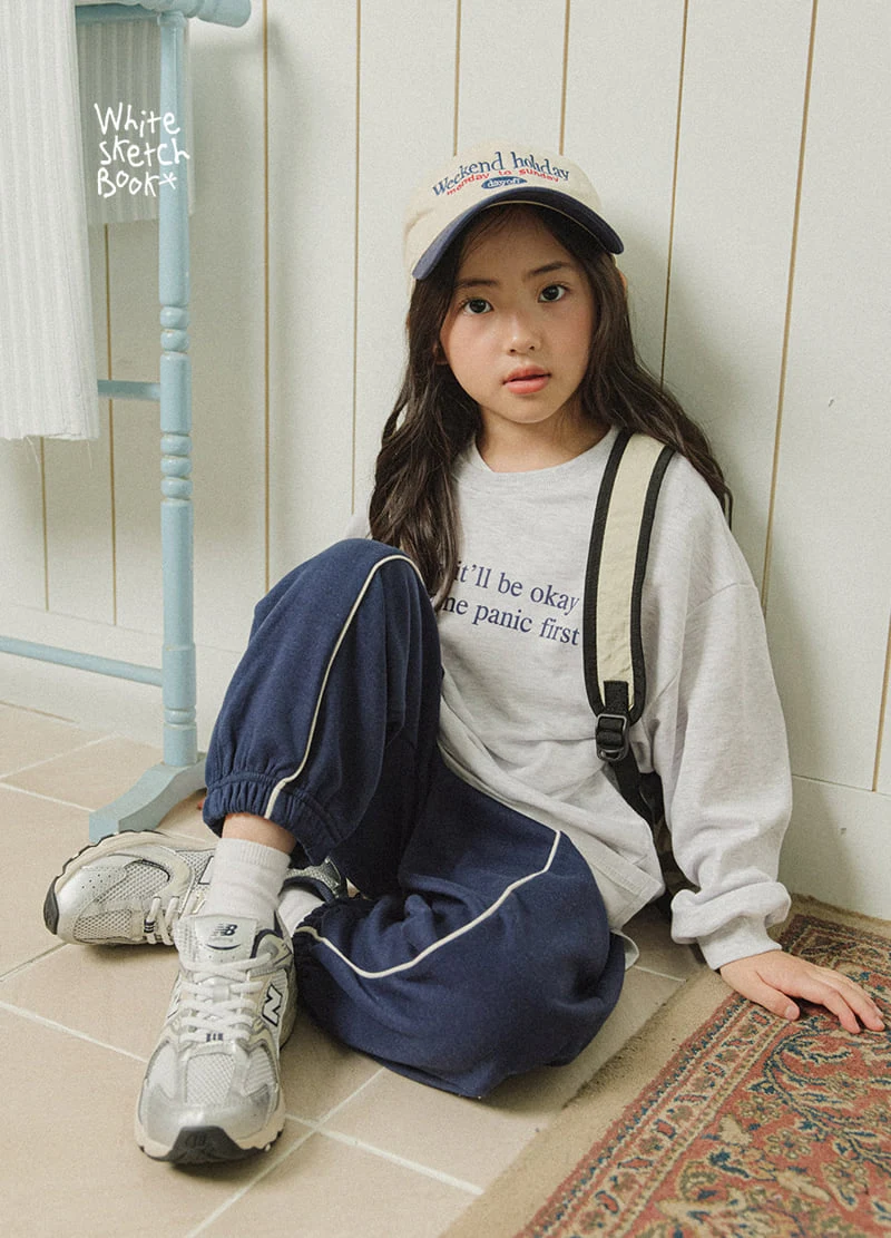 Whitesketchbook - Korean Children Fashion - #magicofchildhood - Lettering Jogger Set - 8