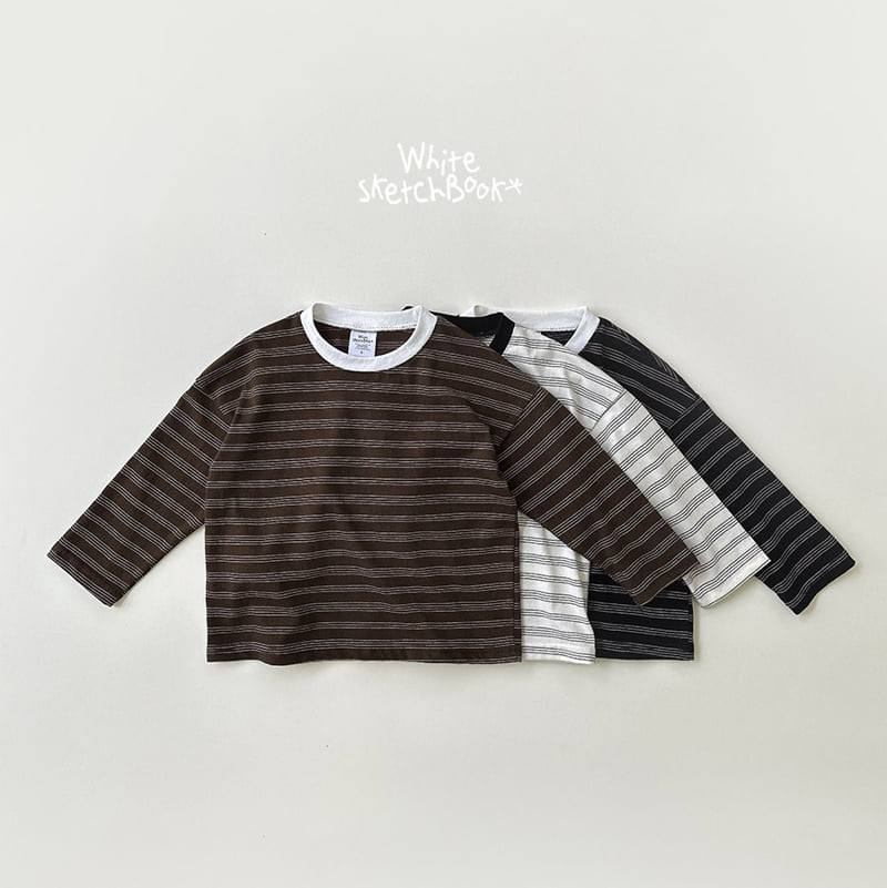 Whitesketchbook - Korean Children Fashion - #magicofchildhood - Bread Stripe Tee - 10