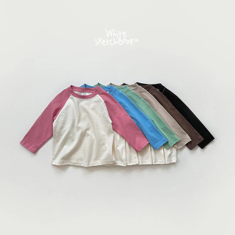 Whitesketchbook - Korean Children Fashion - #minifashionista - Sunny Raglan Colored Tee