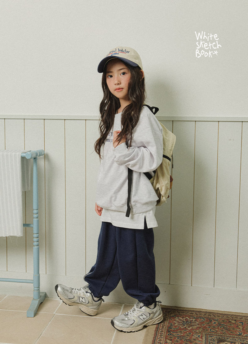 Whitesketchbook - Korean Children Fashion - #minifashionista - Lettering Jogger Set - 9
