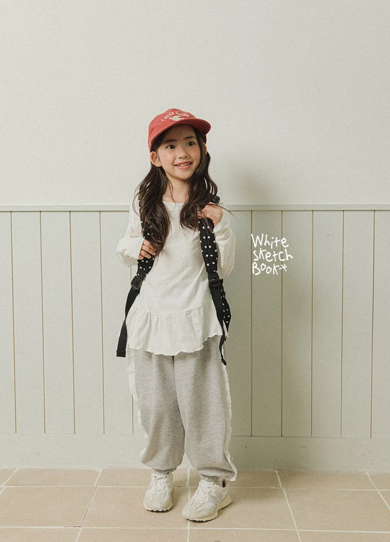Whitesketchbook - Korean Children Fashion - #minifashionista - Frill Wave Tee - 6
