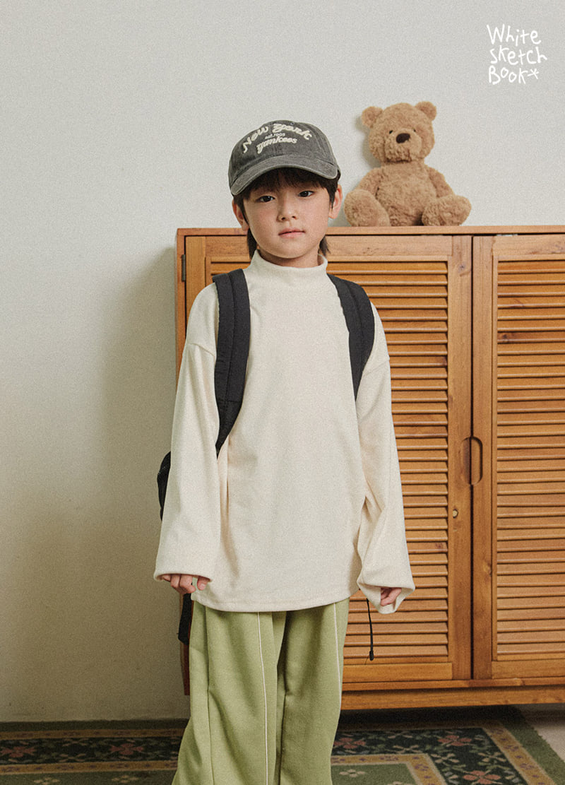 Whitesketchbook - Korean Children Fashion - #prettylittlegirls - New Half Peach Turtleneck Tee - 9