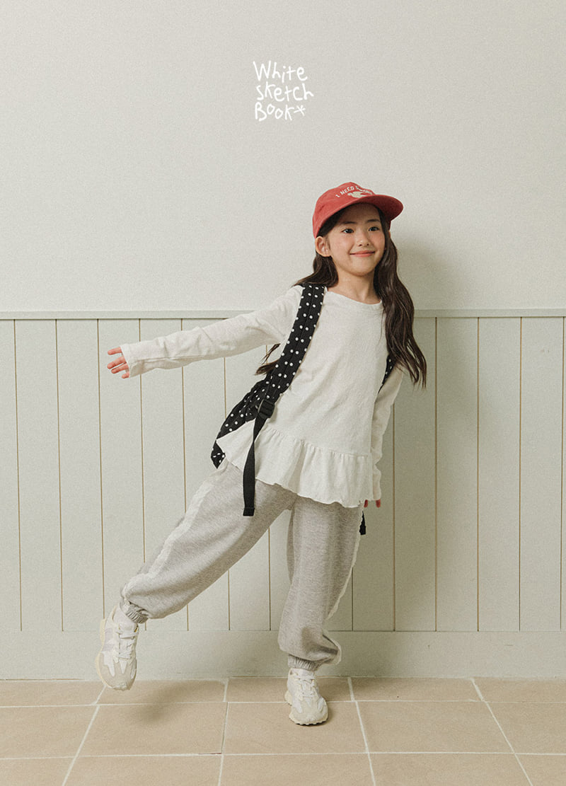 Whitesketchbook - Korean Children Fashion - #prettylittlegirls - Frill Wave Tee - 7