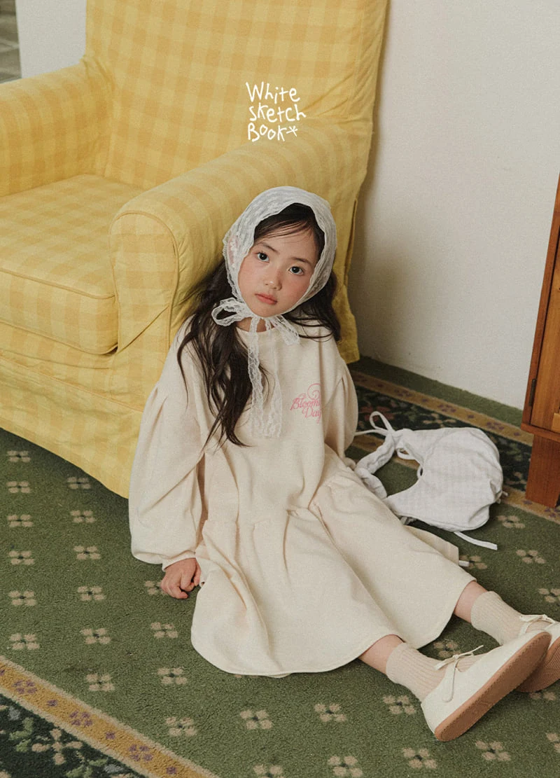 Whitesketchbook - Korean Children Fashion - #prettylittlegirls - Blooming Puff One-piece - 6