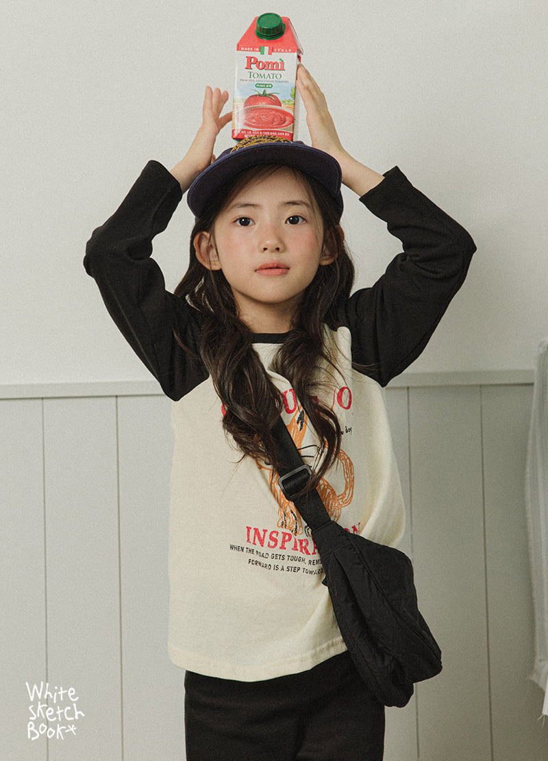 Whitesketchbook - Korean Children Fashion - #toddlerclothing - Kitten Raglan Colored Tee - 4