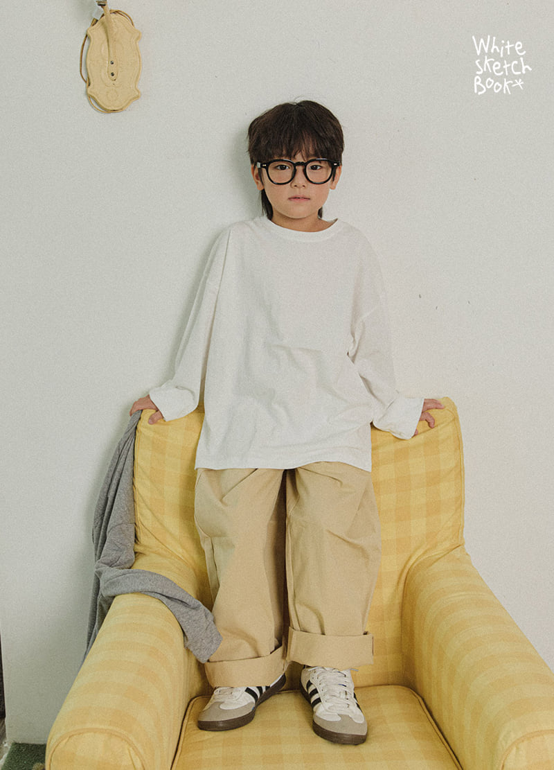 Whitesketchbook - Korean Children Fashion - #prettylittlegirls - Barrel Cotton Pants - 4