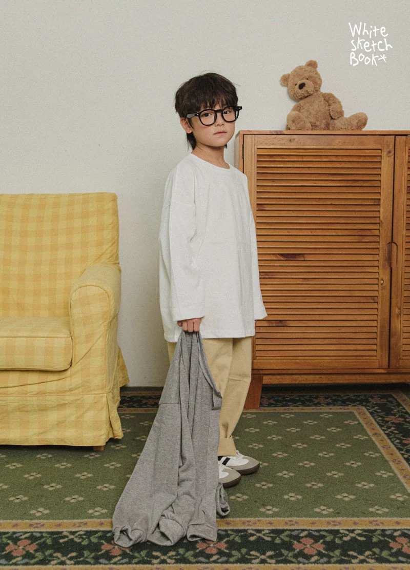 Whitesketchbook - Korean Children Fashion - #toddlerclothing - Barrel Cotton Pants - 5