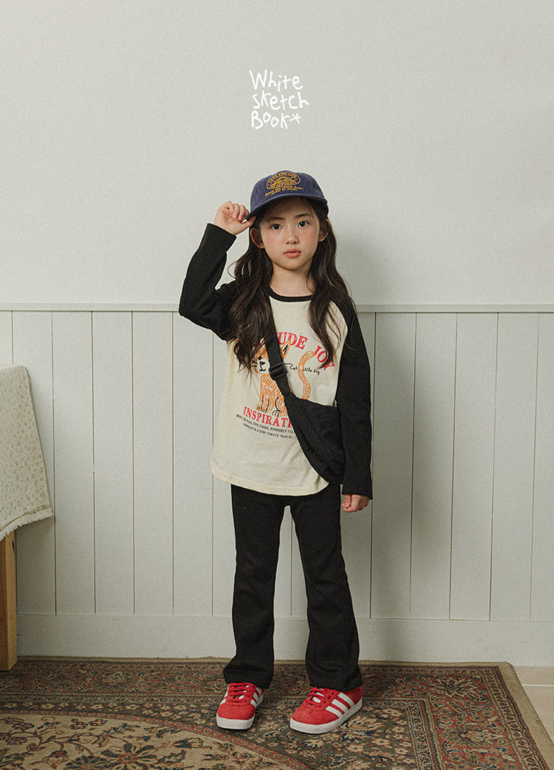 Whitesketchbook - Korean Children Fashion - #toddlerclothing - Kitten Raglan Colored Tee - 3