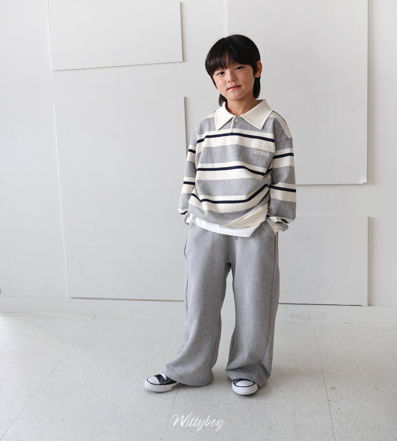 Witty Boy - Korean Children Fashion - #Kfashion4kids - Ivy Collar Sweatshirt - 12
