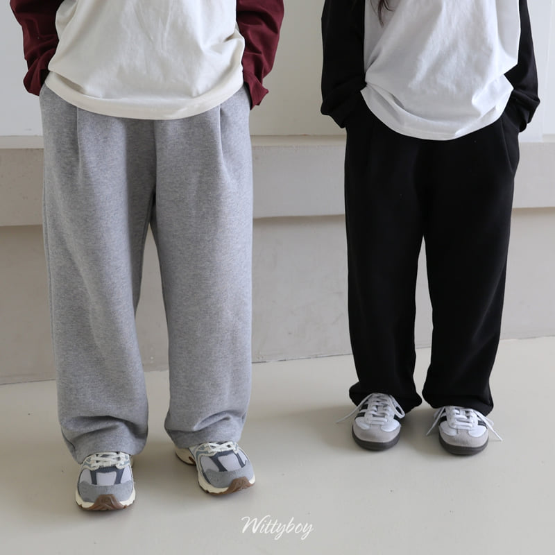 Witty Boy - Korean Children Fashion - #Kfashion4kids - Yuju Mill Pintuck Sweatpants