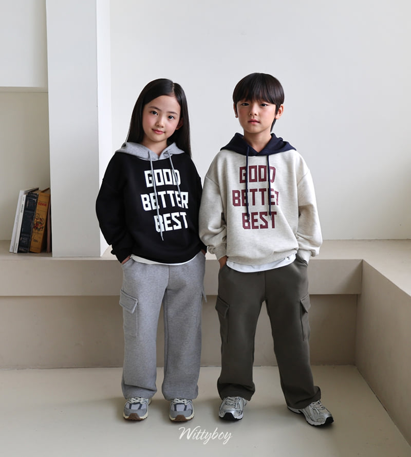 Witty Boy - Korean Children Fashion - #childofig - Standard Cargo Sweatpants - 7