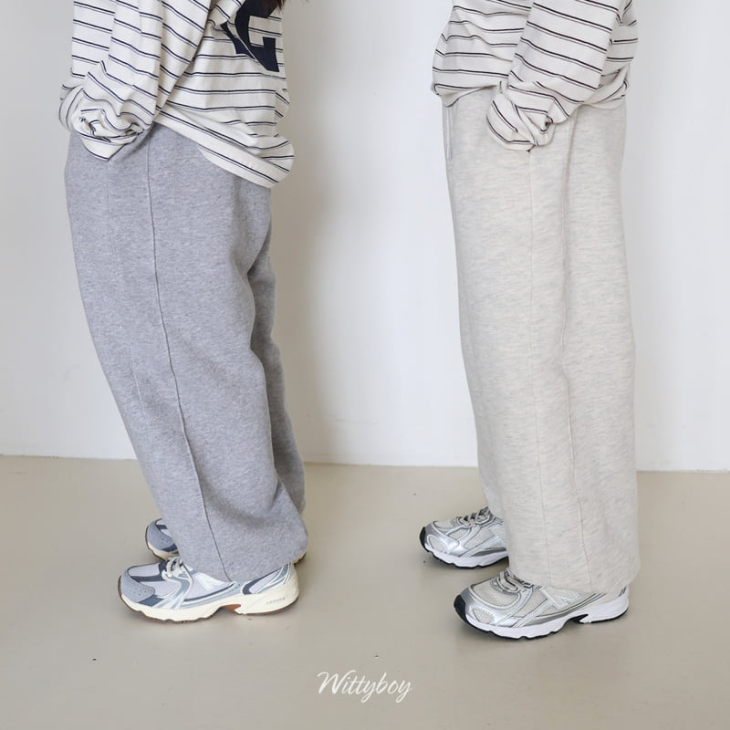 Witty Boy - Korean Children Fashion - #childofig - French Jogger Pants