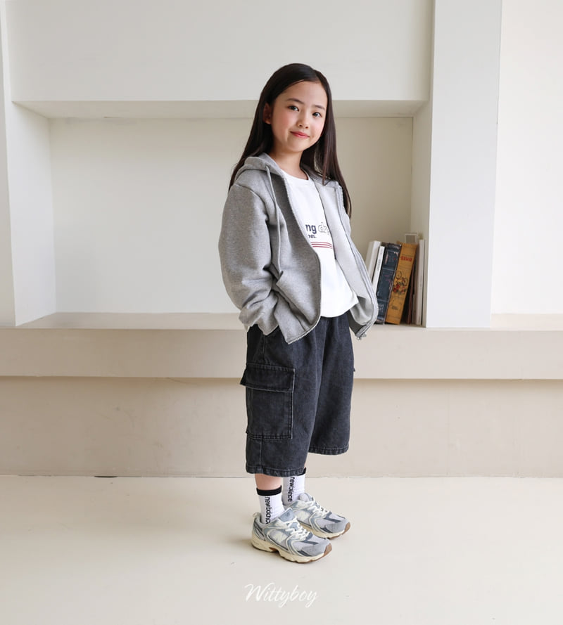 Witty Boy - Korean Children Fashion - #childofig - Bermuda Cargo Denim Pants - 6