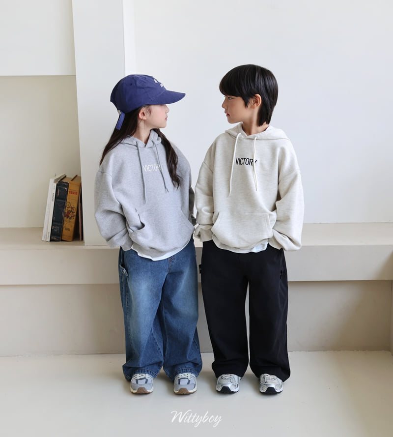 Witty Boy - Korean Children Fashion - #childofig - Victory Hoodie - 5