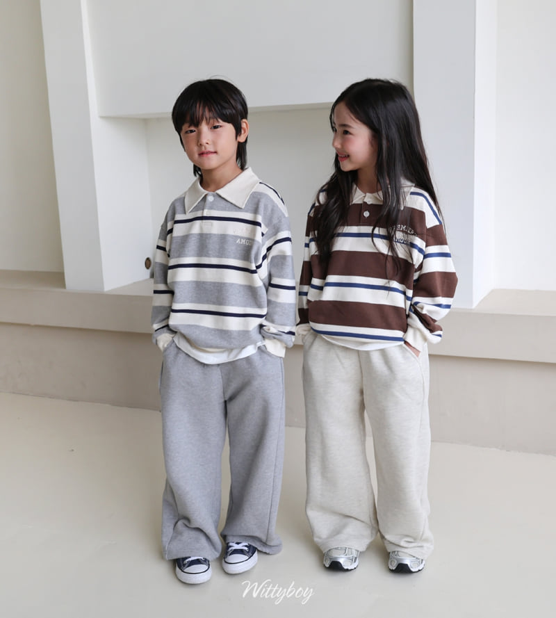 Witty Boy - Korean Children Fashion - #stylishchildhood - Ivy Collar Sweatshirt - 4