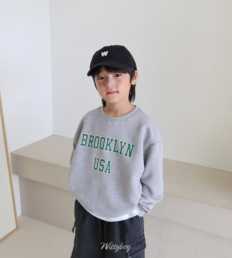Witty Boy - Korean Children Fashion - #childofig - Brooklyn Sweatshirt - 12