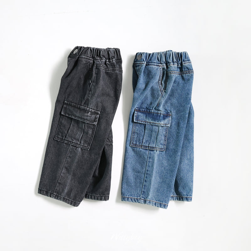 Witty Boy - Korean Children Fashion - #childofig - Wannabe Cargo Denim Pants - 11
